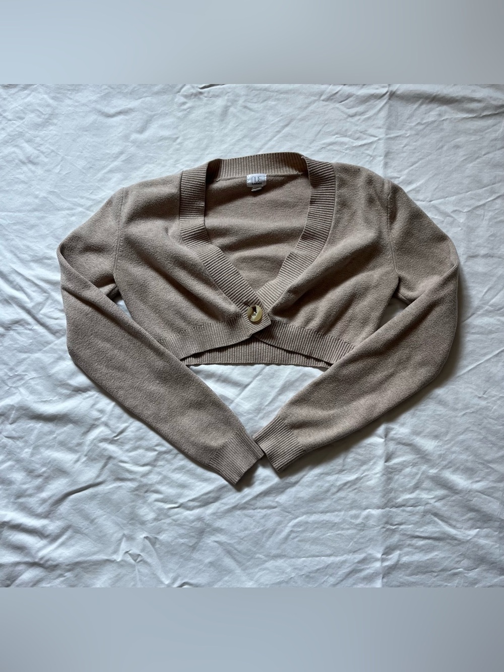 garage cropped cardigan